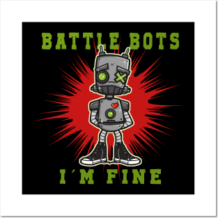 Battle Bots Battlebots robot war combat bots Posters and Art